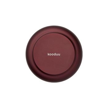 kooduu glow 08 purple hochwertiges aluminium designer Windlicht mit rauchglas