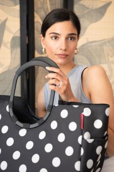 loopshopper L by reisenthel frame dots white OR7072 shopper