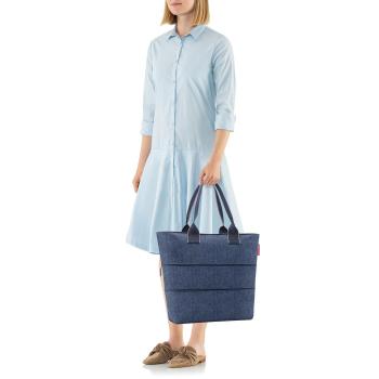 shopper E1 by reisenthel herringbone dark blue RJ4113
