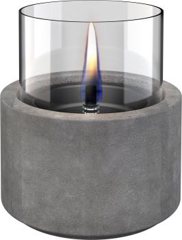 lotus 12 MgO concrete ceramik/betonkeramik tischfeuer tenderflame Ø 13 x 17,6 cm