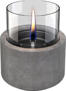 lotus 12 MgO concrete ceramik/betonkeramik tischfeuer tenderflame Ø 13 x 17,6 cm