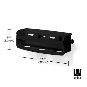 flex gel lock bin black by umbra 1004001-040 duschablage