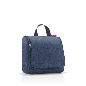 toiletbag by reisenthel herringbone dark blue WH4113