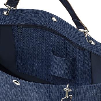 shopper XL by reisenthel herringbone dark blue ZU4113