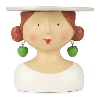 aufsteller kuchenplatte ladykopf mit apfel 19 cm Ø 20 cm by baden 2259100