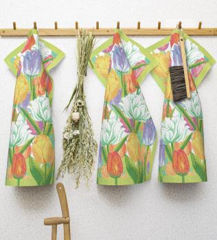 ekelund handtuch geschirrtuch vartulpaner / tulpen 35 x 50 cm 100% bio-baumwolle