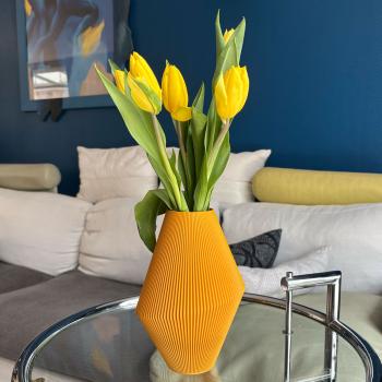 blumenvase cone 2 vase golden orange Ø 15 x 21,5 cm by recozy+