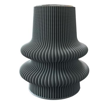 blumenvase tower 1 vase stone grey Ø 11,5 x 14 cm by recozy+