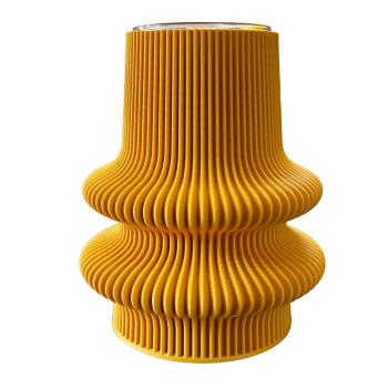 blumenvase tower 1 vase golden orange Ø 11,5 x 14 cm by recozy+