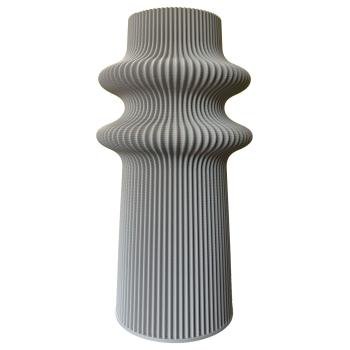 blumenvase tower 2 vase pepple taupe Ø 11,5 x 21,5 cm by recozy+