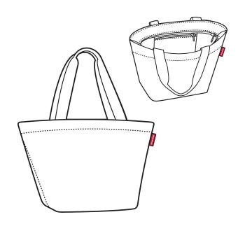 shopper M medium by reisenthel black ZS7003