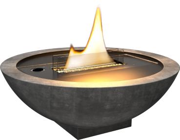 iris concrete sicherer standkamin freistehend tenderflame  Ø 50 x 24 cm