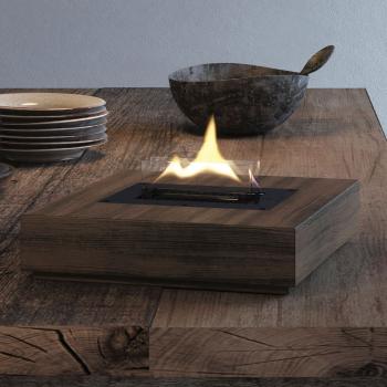 holly 90 natural oak / eiche black tischfeuer tenderflame 30 x 30 x 11 cm