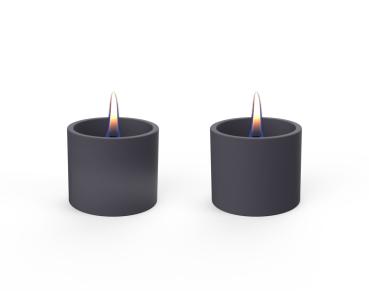 breeze 8 black keramik duopack 2er set sicheres tischfeuer kerze tenderflame