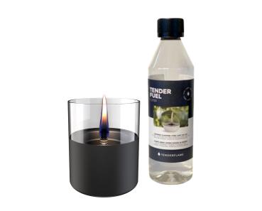 lilly 10 black sicheres tischfeuer tenderflame gift set Ø 10 x 11,5cm