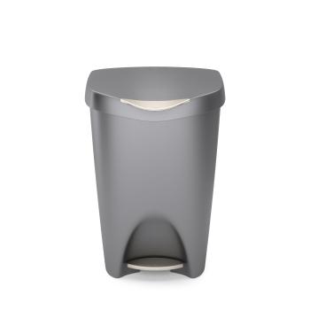 brim 50L tretmülleimer grey nickel by umbra 43 x 65 x 33 cm 1021550-1188