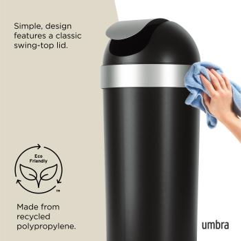 venti 62L mülleimer mit schwingdeckel by umbra ø 37 cm x 89 cm 1022664-047