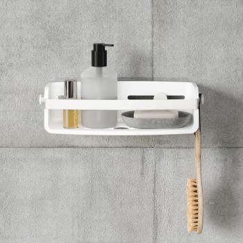 flex adhesive bin white by umbra 1021300-660 selbstklebende duschablage