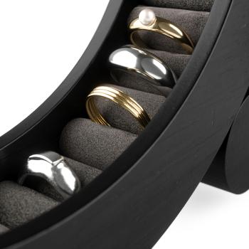 ferris schmuck organizer schmuckkästchen Ø 19 x 4 cm black umbra 1021415-040