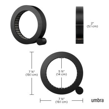 ferris schmuck organizer schmuckkästchen Ø 19 x 4 cm black umbra 1021415-040