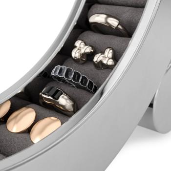 ferris schmuck organizer schmuckkästchen Ø 19x4cm metal chrome umbra 1022532-158