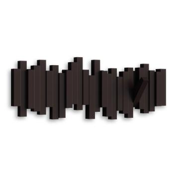 stäbchen garderobehaken kleiderhaken garderobe espresso 5 haken umbra 318211-213