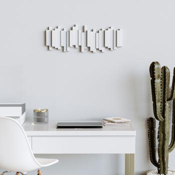 stäbchen garderobehaken kleiderhaken garderobe white 5 haken by umbra 318211-660