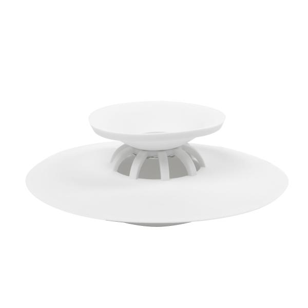 flex drain/hair catcher white by umbra 023464-660 badewannenstöpsel und haarsieb