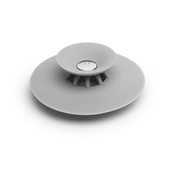 flex drain/hair catcher grey by umbra 023464-918 badewannenstöpsel und haarsieb