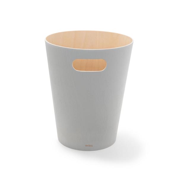 woodrow can grau schieferblau / natur papierkorb mülleimer by umbra 082780-1050