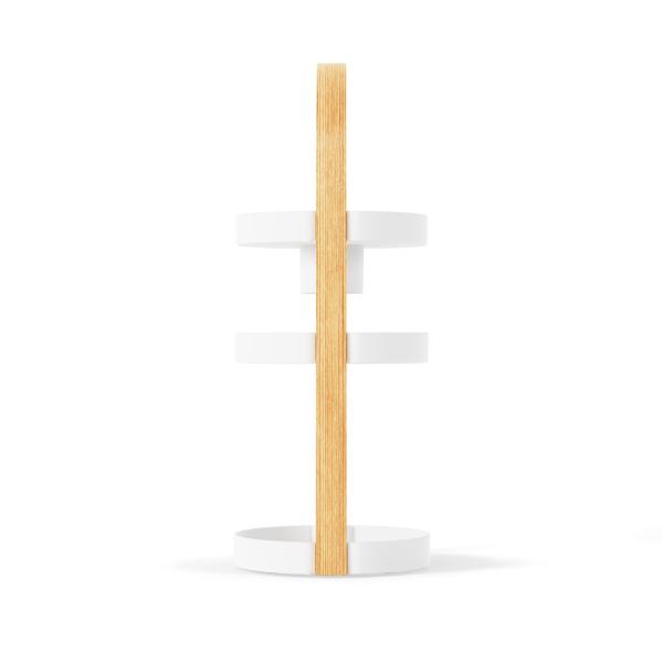 bellwood cosmetic organizer 3 etagen by umbra white natural 1015098-668