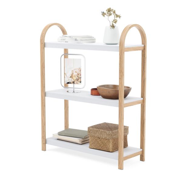 umbra bellwood regal standregal white natural aus bugholz 1016838-668