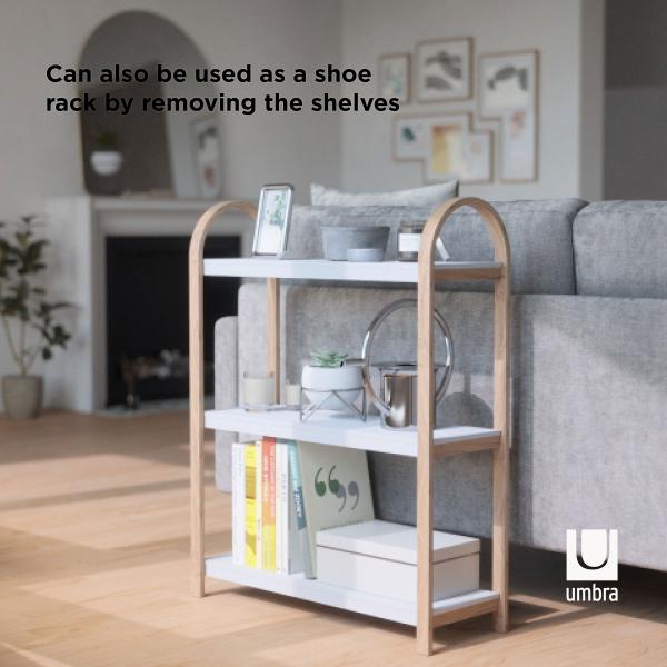 umbra bellwood regal standregal white natural aus bugholz 1016838-668