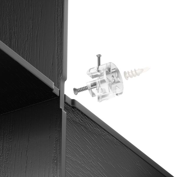 shelf montage wandregal schweberegal aus bugholz umbra black 1017571-040