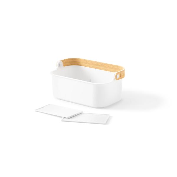 bellwood bin organizer entnehmbare trennwänden umbra white natural 1019941-668