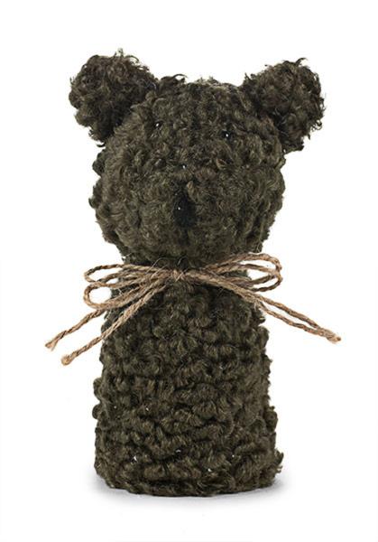 eierwärmer teddybär grün aus kunstfell höhe ca 13 cm by baden 1189003