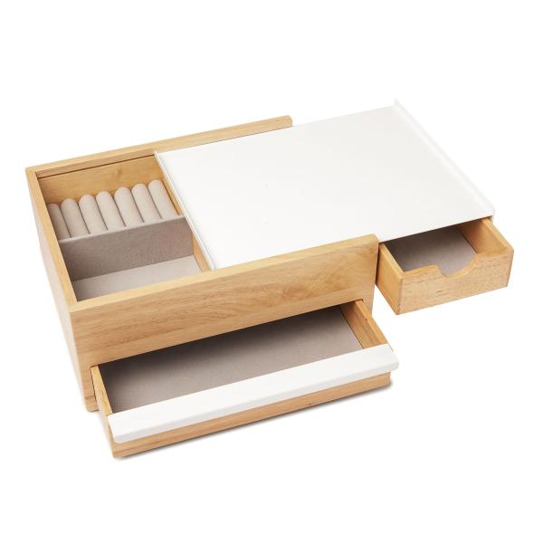 stowit jewelry box white natural weiss natur by umbra 290245-668 schmuckkasten