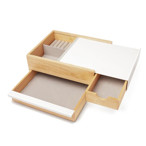 stowit jewelry box white natural weiss natur by umbra 290245-668 schmuckkasten