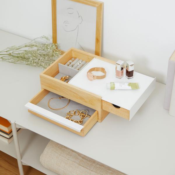 stowit jewelry box white natural weiss natur by umbra 290245-668 schmuckkasten