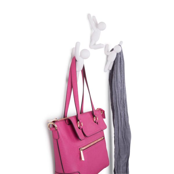 buddy hooks kleiderhaken by umbra white 3er set 318165-660 garderobe aufhänger