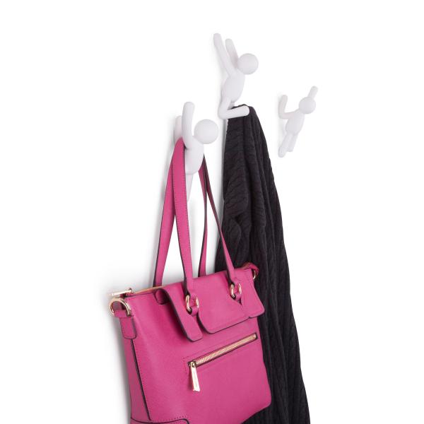 buddy hooks kleiderhaken by umbra white 3er set 318165-660 garderobe aufhänger