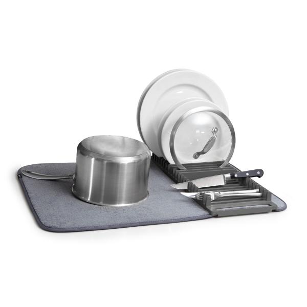 udry drying mat geschirrständer umbra charcoal abtropfständer 330720-149