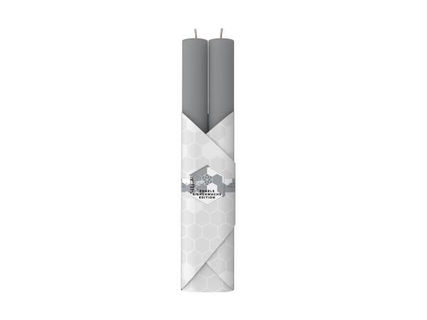 stabkerzen 2er set mit bienenwachs schiefer engels kerzen Ø 2,2 x H 21cm 10 Std