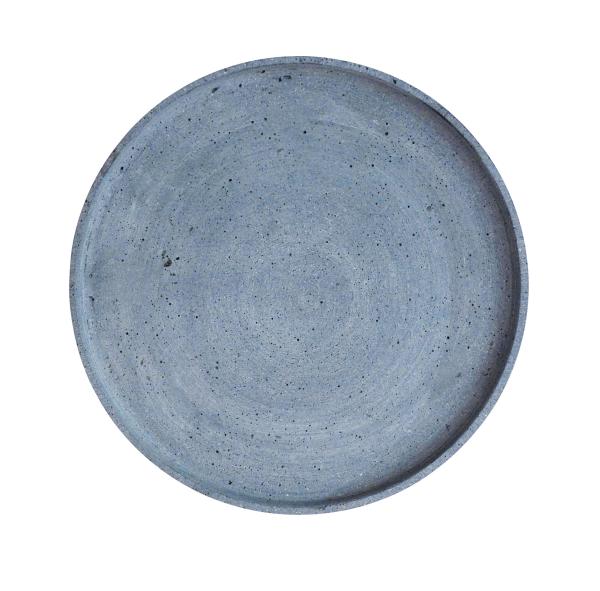 benny kerzenteller stonecast anthrazit engels kerzen natursteinoptik Ø25x1,8 cm