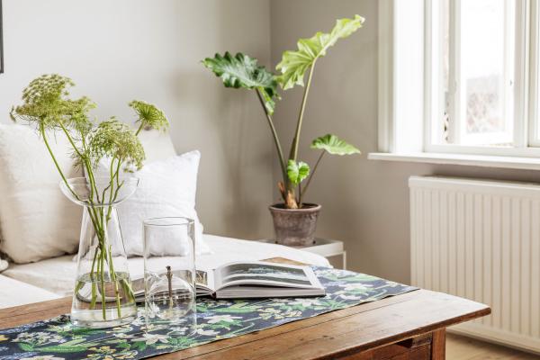 ekelund tischläufer tischdecke spring frühling 35x140cm 100% bio-baumwolle