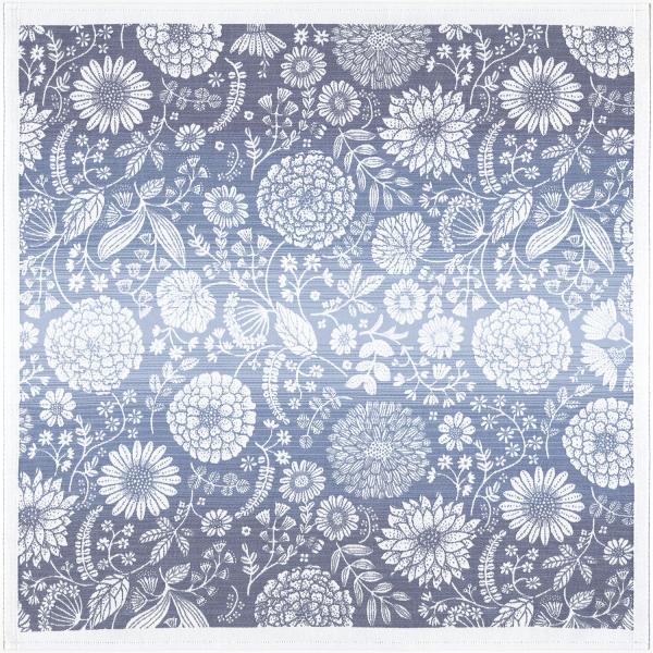 ekelund mitteldecke tischdecke flytande bla 75 x 75 cm 100 bio-baumwolle