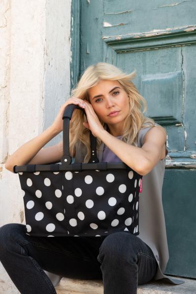 carrybag frame by reisenthel dots white BK7072