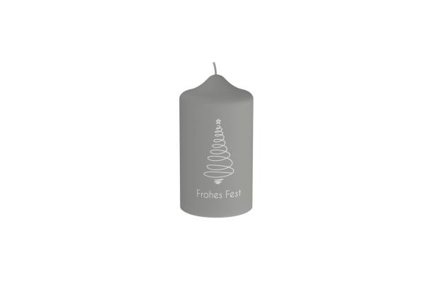 weihnachts-stumpenkerze getaucht 004 leinen engels kerzen Ø8 xH15cm 68 Std