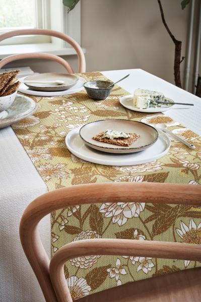 ekelund tischläufer tischdecke pleasant 35x120cm 100% bio-baumwolle