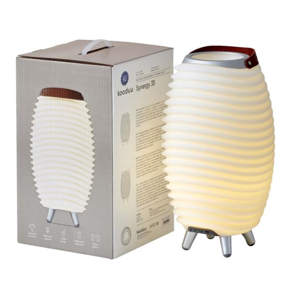 kooduu synergy 35 stereo 2.0 bluetooth lautsprecher led licht und getränkekühler